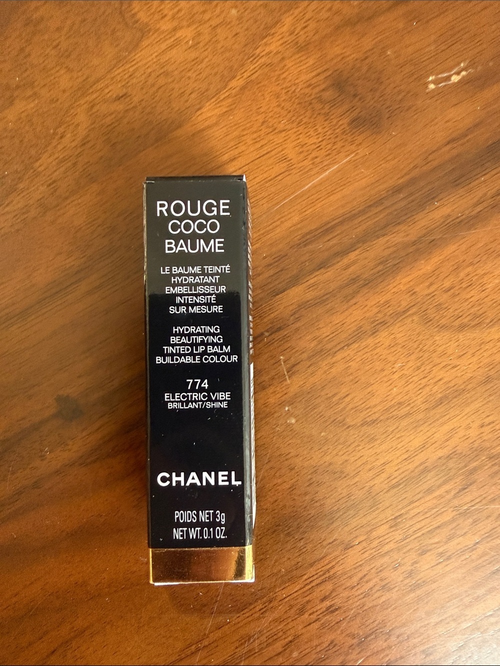 Chanel Rouge Coco Baume Tinted Lip Balm - 774 Electric Vibe - new
